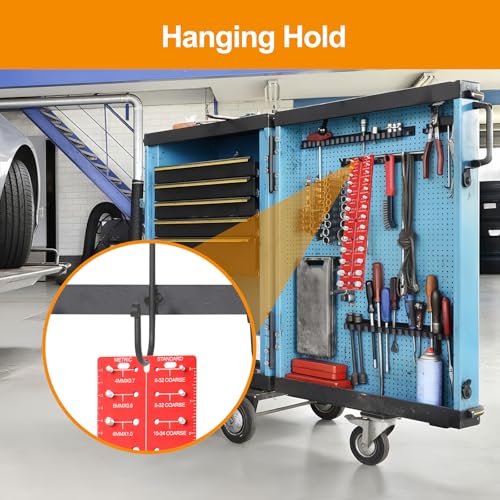 Miucoguier LPBA8639 Thread Checker - 28 Nut & Bolt Thread Checker, Bolt Size And Thread Gauge 14 Standard And 14 Metric Sizes thumb #5