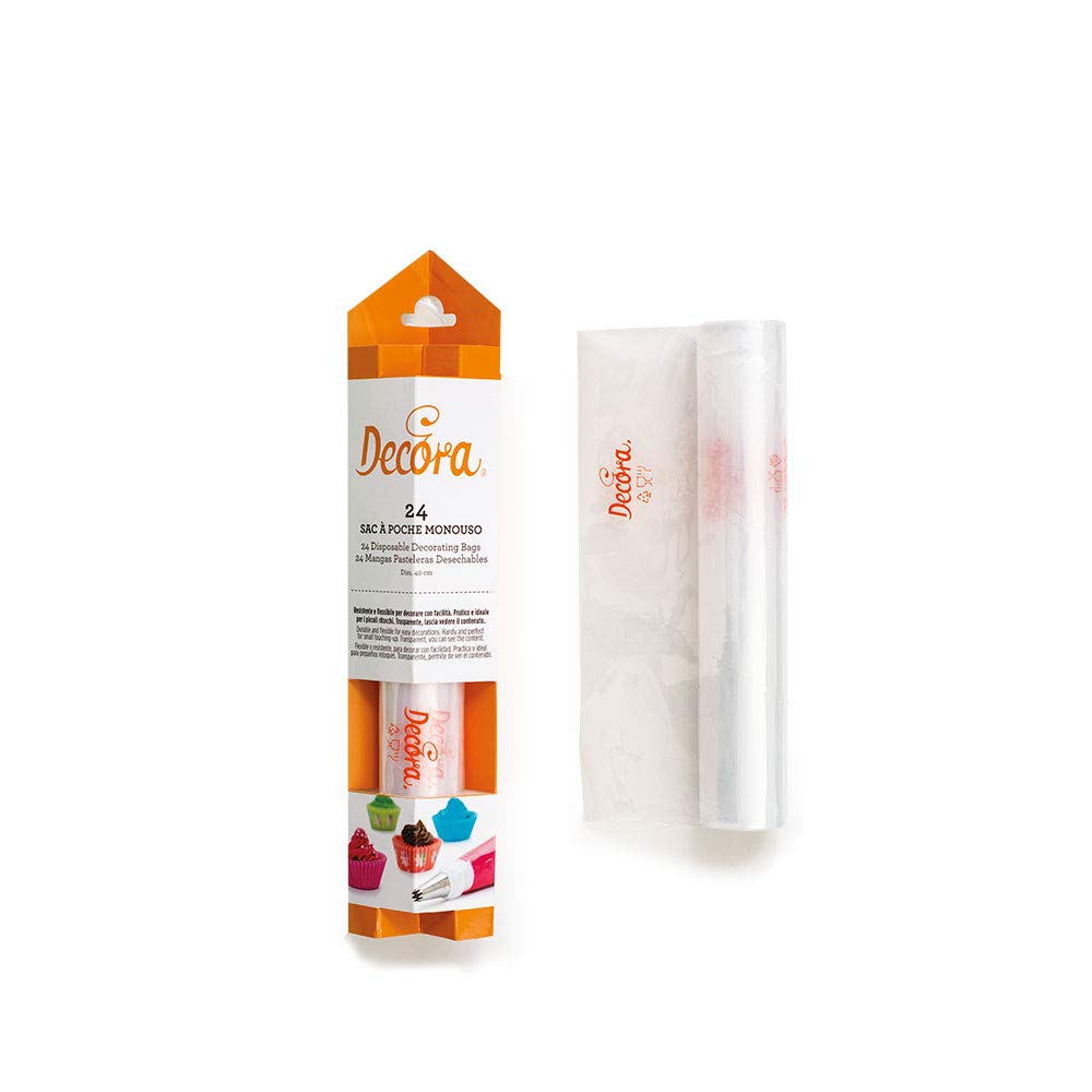 DECORA Disposable Piping-Bags, White, 33 x 7 x 7 cm