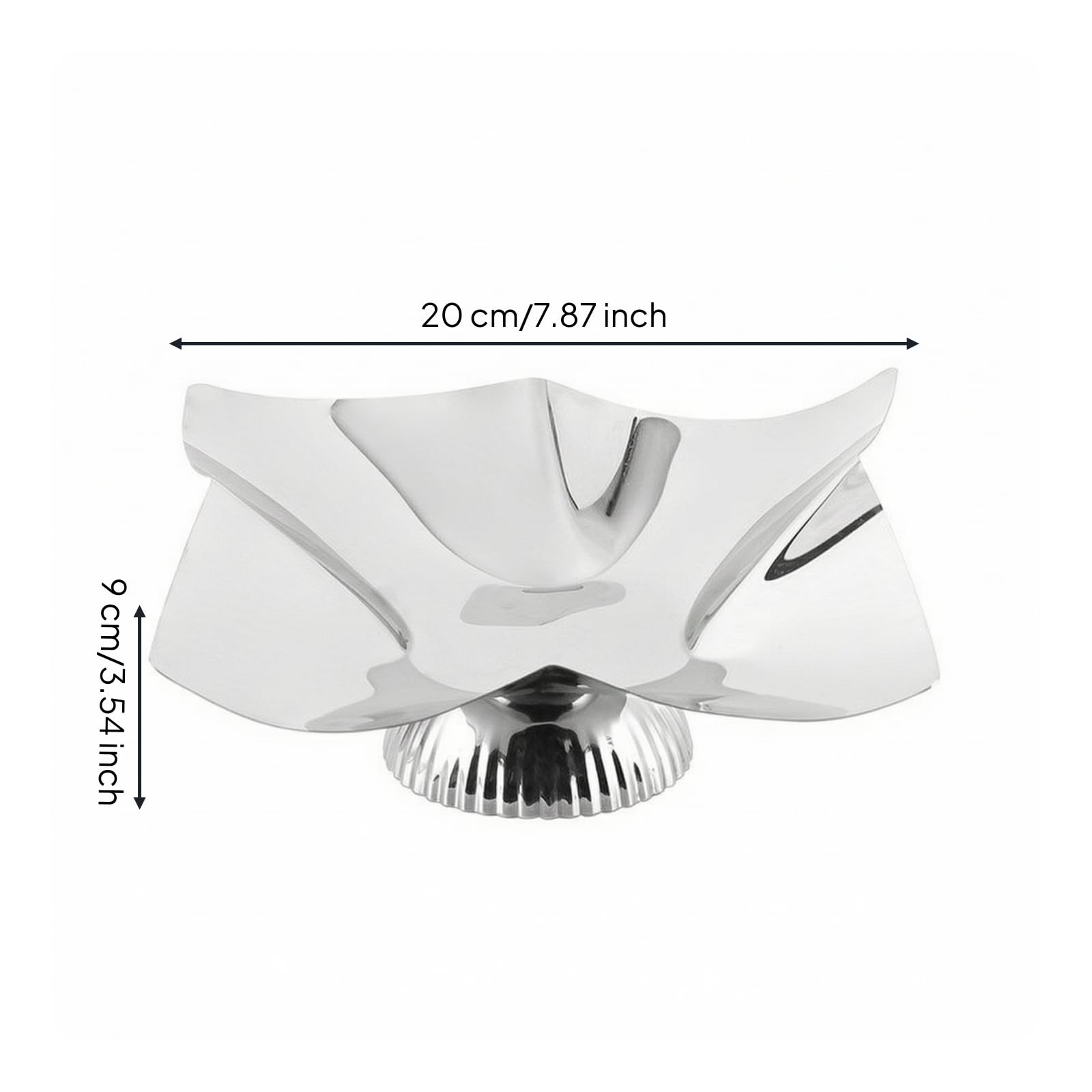 Colcolo Centrotavola in Acciaio Inox Moderno