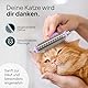 Pretty Paw ® Katzen Bürste für schonende & präzise Haarentfernung I Geeignet als Katzenbürste Langhaar & Katzenbürste Kurzhaar gegen Verfilzungen I Angenehm massierende Unterfellbürste Katze