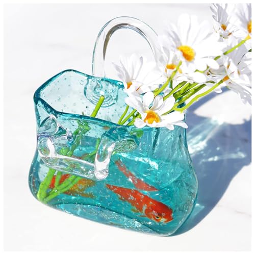 JarróN Billetera, con Asa Jarron Forma Bolso Jarron Bolso Cristal, para El Hogar Y La Oficina O Bodas,Style2-Green