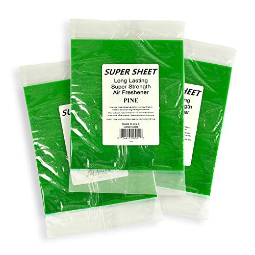 Image of Jenray Super Sheet Large (8 inchx7 inch) Under Seat Car Air Freshener, 3-Pack (Pine)