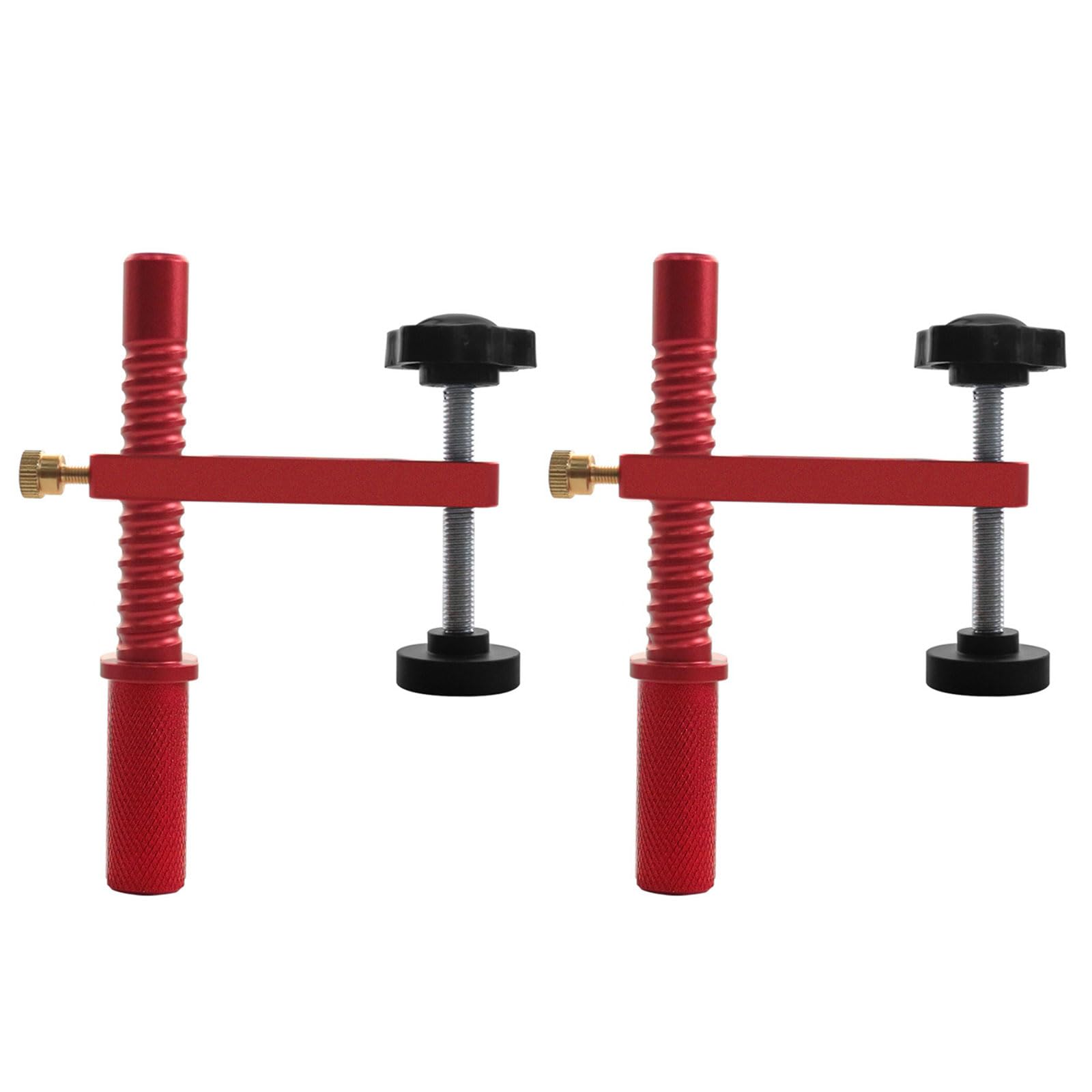 Msioytog Two Piece Set 19Mm R Aluminum Dog Clamps Quick Acting Hold Down, 19Mm / 20Mm Holes Hold Down Clamps For Woodworking Table Workbench Accessories Tool