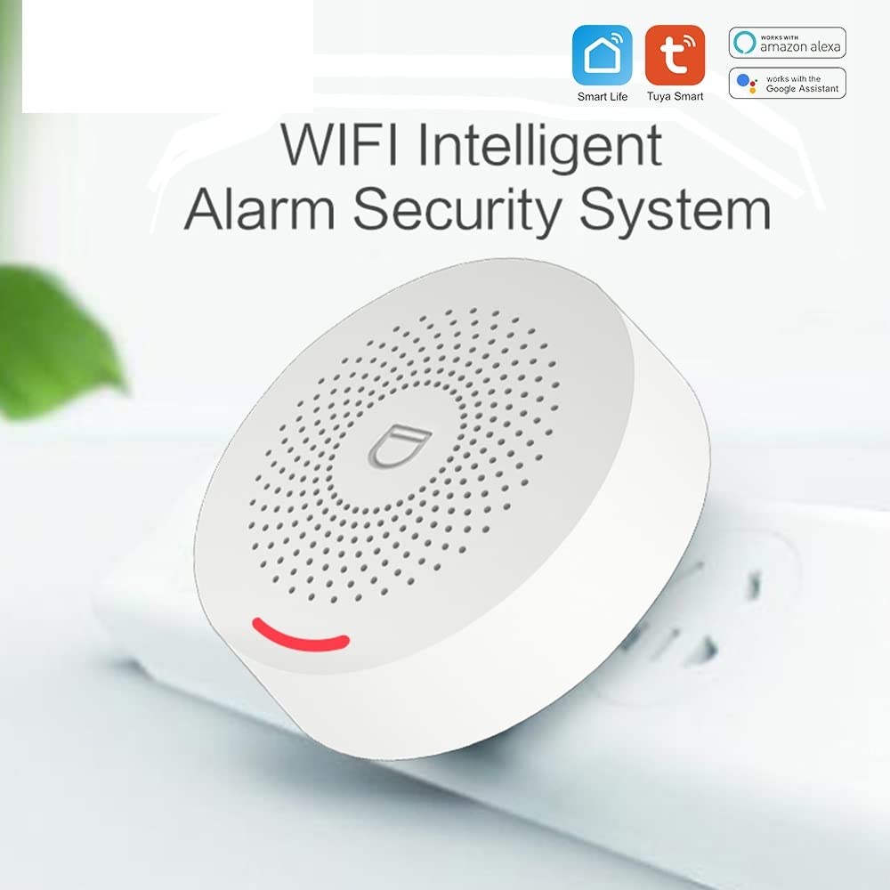 Kit Allarme Casa, WI-FI di sicurezza allarme intelligente con sensore della porta Smart Life & Tuya Controllo app compatibile(G)