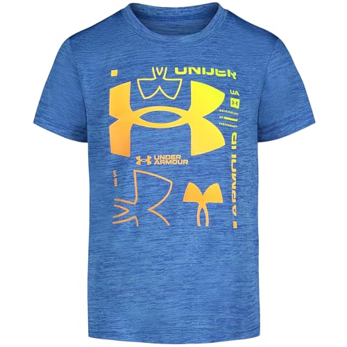Image of Under Armour Boys Short Sleeve Logo Graphic T-Shirt, Lightweight & Breathable, Relaxed Fit
