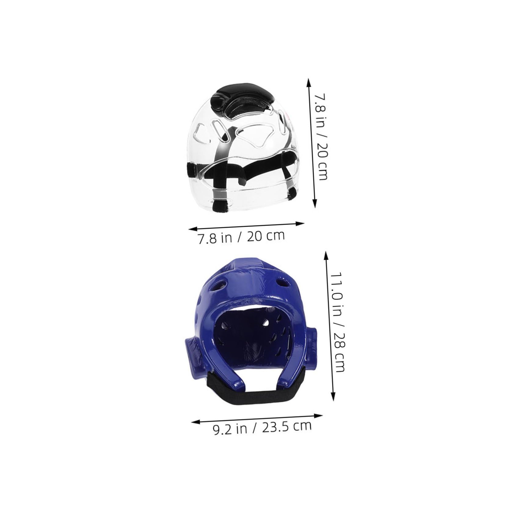 Casco Protettivo per Ragazzi e Ragazze per Arti Marziali Blu | Imbottitura in Spugna e Pu, Vestibilità Regolabile, Adatto a Pratica e Allenamento