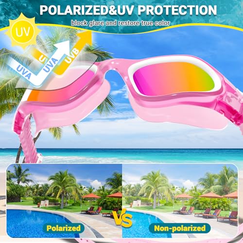 Winline Swimming Goggles Clear Vision Anti Fog Anti UV Anti Leak Waterproof Swim Goggles with Polarized or Non-Polarized Lens for Adult Men Women Teenager - Image 3