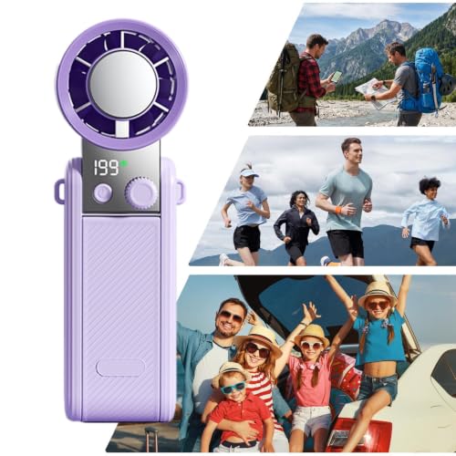 Ventilador USB recargable con nebulización para aliviar el calor en cualquier lugar 5
