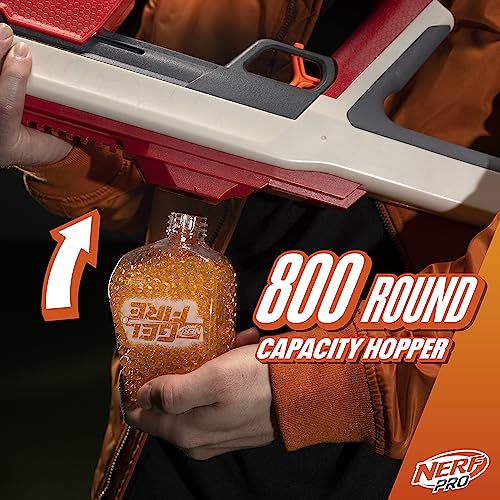 Image of Nerf Pro Gelfire Raid Blaster, Fire 5 Rounds at Once, 10,000 Gel Rounds, 800 Round Hopper, Eyewear, Toys for Teens Ages 14 & Up