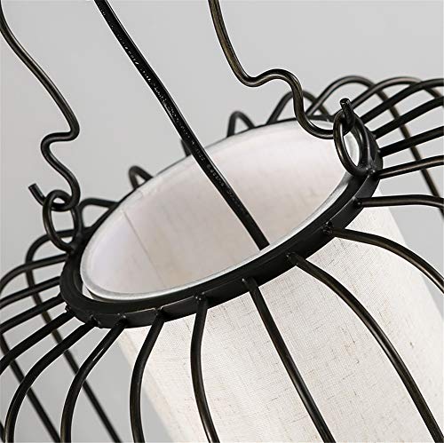 Wall Light Indoor Modern Simple Creative New Chinese Style Antique Lantern Wall Hanging Lamp E27 Socket Fabric Shade Black Wrought Iron Wall Lamp for Living Room Bedroom Restaurant Hallway steampunk buy now online Wall Light Indoor Modern Simple Creative New Chinese Style Antique Lantern Wall Hanging Lamp E27 Socket Fabric Shade Black Wrought Iron Wall Lamp for Living Room Bedroom Restaurant Hallway steampunk buy now online