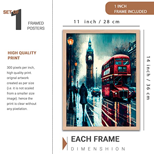 Image of kotart Paintings Modern Art Wall Decor Framed Paintings for Bedroom Room Living Room - Framed Wall Posters /Paintings with Frame - Paintings for Wall Decoration, Set of 5 - Combo18