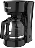 BLACK&plus;DECKER 12-Cup Coffee Maker with Easy On&sol;Off Switch&comma; Easy Pour&comma; Non-Drip Carafe with Removable Filter Basket&comma; Vortex Technology&comma; Black