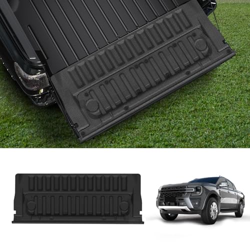 LASFIT Tailgate Mat for Ford Ranger 2026 2025 2024 Truck Tailgate Liner All Weather Protector TPE Durable Tailgate Cover Easy to Install Remove Clean
