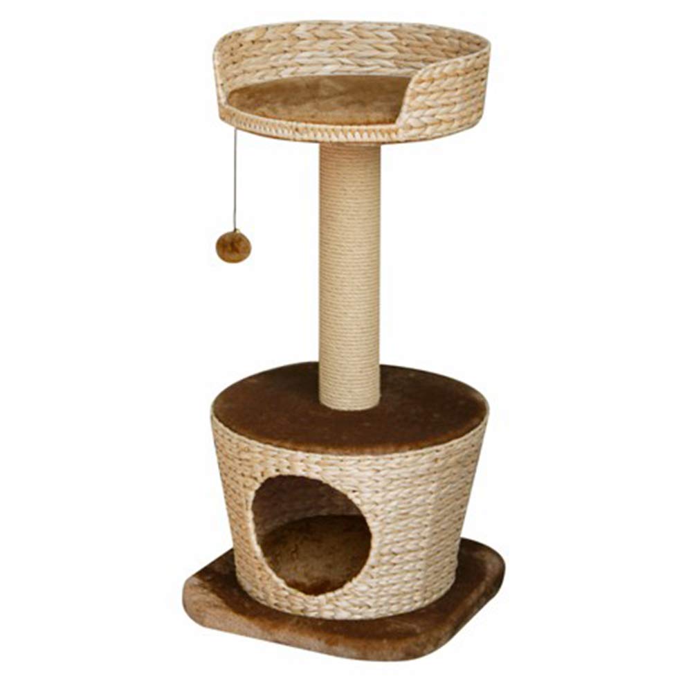 MadenaCat Tree Scratching Posts,cat pole, Activity Centre Playhouse Cat Tower Furniture CAT POLE LIGHT - BROWN