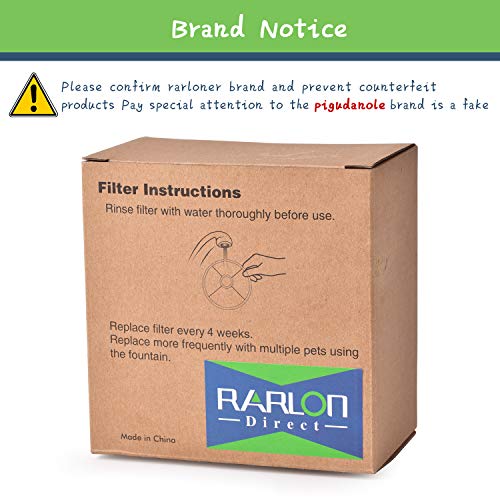 Rarloner Cat Fountain Filters,8 Pack Pet Fountain Filters for 1.6L Cat Water Fountain Filling with Activated Carbon,Pet… - Image 6