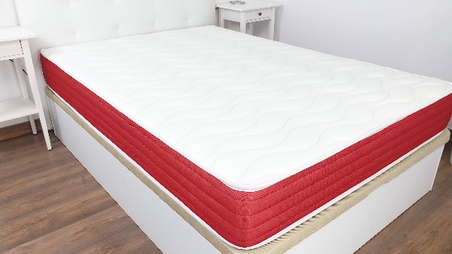 DUÉRMETE ONLINE Materasso Viscoelastico Lite 90x200 Cm + Base Imbottita 3D Con Barre Di Rinforzo E Piedi
