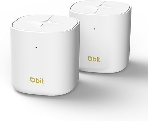 DBIT AX1800 WiFi 6 Sistema Wi-Fi de malla para todo el hogar, cobertura de doble banda de hasta 4,000 pies cuadrados y 150 dispositivos, reemplaza