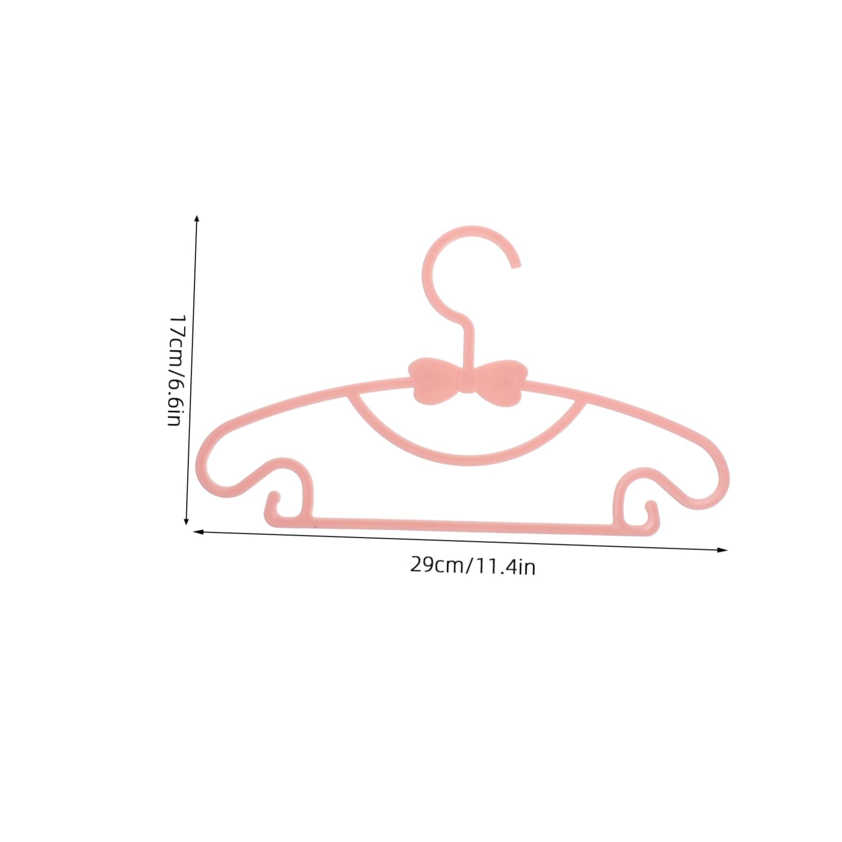 Luxshiny 10pcs Lightweight Butterfly Knot Hangers for Space Saving Clothing Organizers Easy to Clean Nursery Closet Hangers Sturdy Material for Newborns