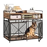 Photo Gallery cassa for cani con cassetti, cassa for cani in legno, mobili for casse for cani, cassa decorativa for animali domestici da interno con ripiano superiore, adatta for cani di taglia media e grande Photo Gallery cassa for cani con cassetti, cassa for cani in legno, mobili for casse for cani, cassa decorativa for animali domestici da interno con ripiano superiore, adatta for cani di taglia media e grande