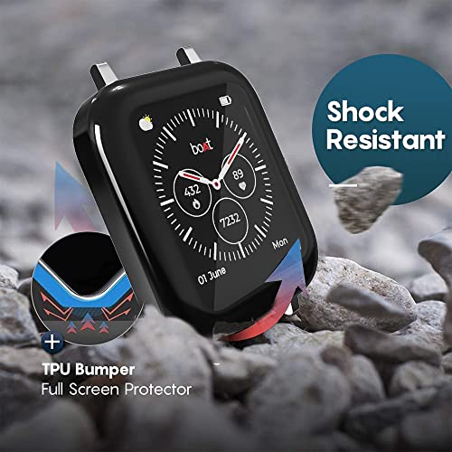 Image of Sounce Protective Case Cover Compatible Boat Xtend Pro Protective Case PET HD Clear Ultra-Thin Cover with Unbreakable Screen Guard - Black