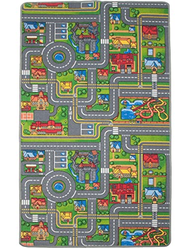 e-floor Teppich für Kinderzimmer | 100 x 150 cm | Kinderteppich | für Jungen und Mädchen |...