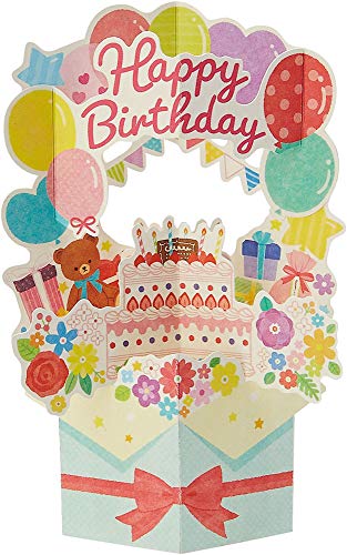 サンリオ 誕生日祝い ボックスからケーキと花 バ-スデ- BD38-0 L338