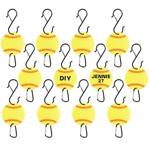starfa lab 12PCS Softball Bag Fence Hooks, Metal Backpack Hooks