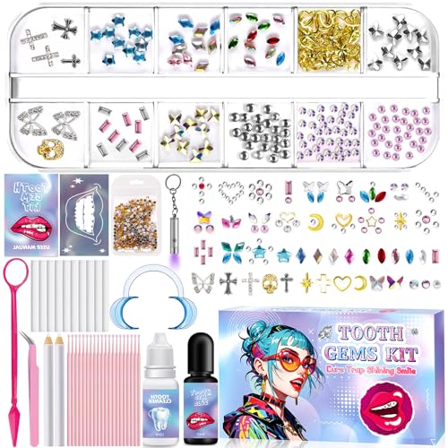 NLMWTI 42 pcs DIY Zahnstein Schmuck Set, 435-teiliges...