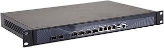 Firewall, VPN, 1U Rackmount, OPNsense, Network Appliance, I3 4160, HUNSN RS19, AES-NI, 4 x LAN, 4 x SFP Gigabit, 2 x SFP+ 82599ES 10 Gigabit, 2 x Bypass, 4G RAM, 64G SSD