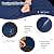 RELAX4LIFE 8-Piece Patio Furniture Set - Outdoor PE Wicker Conversation Set w/Cushions, Pillows, Tempered Glass Table, Storage Box, Sectional Sofa Set for Yard, Deck (Navy Blue)