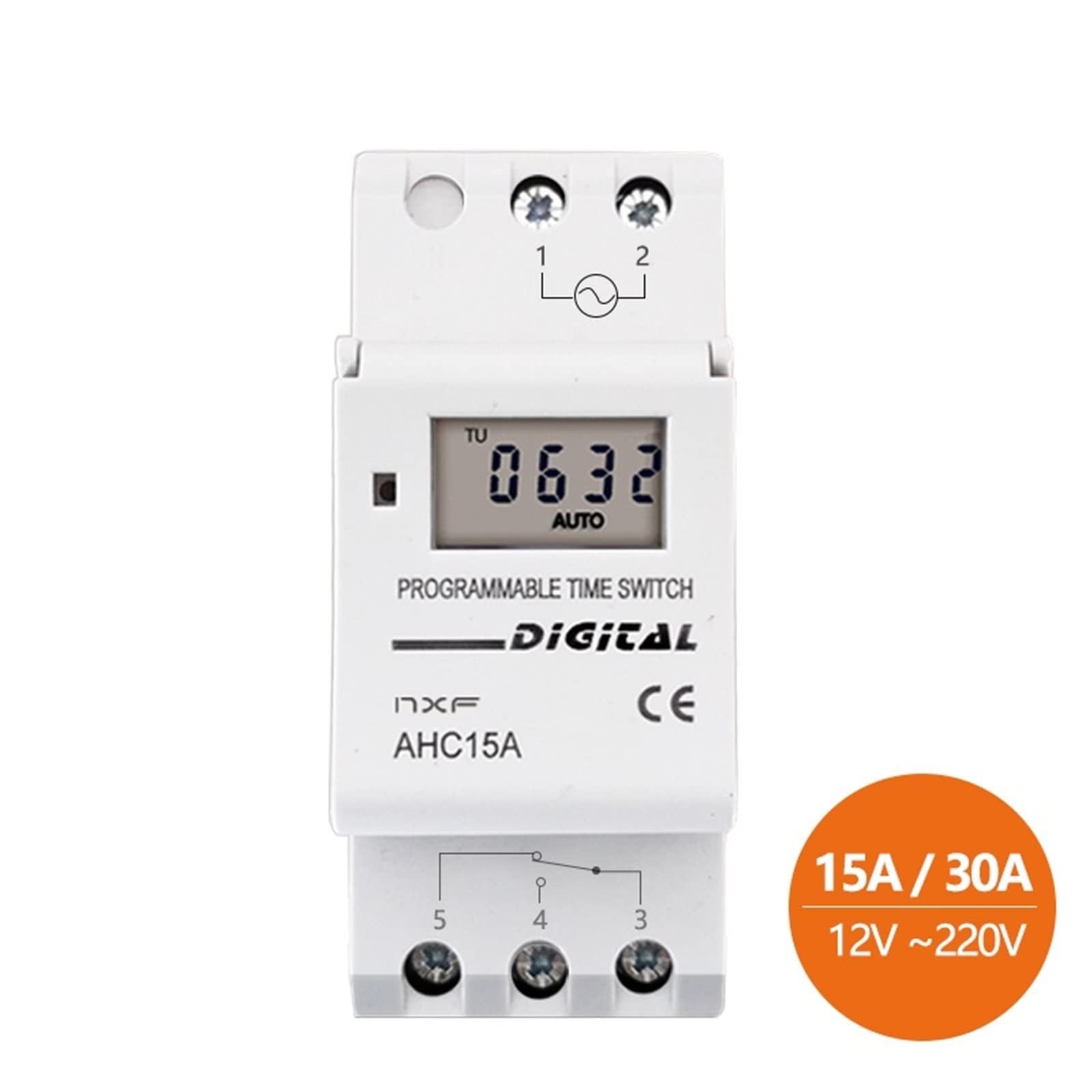 1Pcs 7 Giorni Programmabile Tempo Digitale Relè Timer Interruttore di Controllo AC 220V 230V 12V 24V 48V 16A(15a,New AC DC 220V)