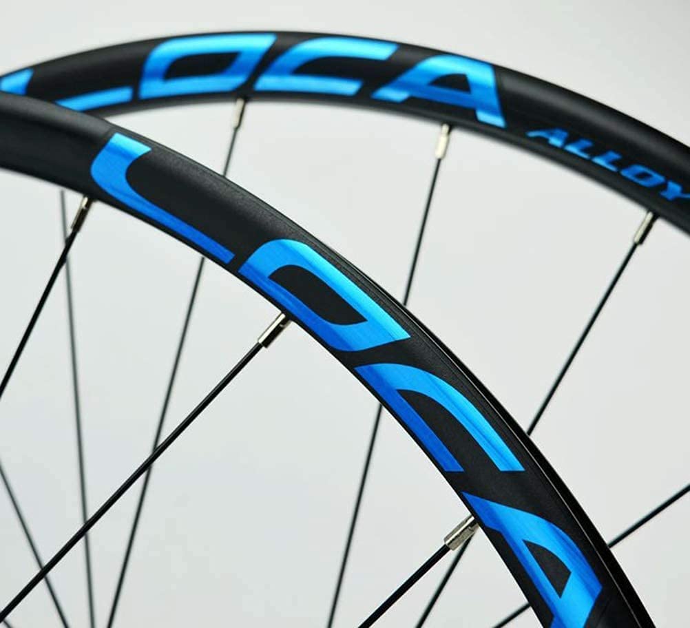 Amdieu Wheelset 26 27.5 29 Pulgadas de Ruedas for Bicicletas, MTB Ruedas de Ciclismo de Doble Pared Rodalos rápidos Rojas Selladas Cubo de 24 Orejas Freno de Disco 8 9 10 11 12 Velocidad Road Wheel