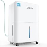 80 Pints Dehumidifier with Pump&comma; Sijipt Energy Star Dehumidifier for Basement Home and Large Room with 6&period;56 inch Drain Hose&comma; Auto-Shutoff 24H Timer&comma; and Memory Starting