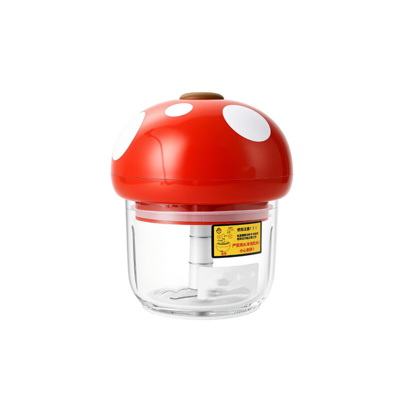 JUYAXIN Nonrust Steel Cordless Miniature Choppers Glass Container Delicate Meat Mincer for Garlic Meat Puree Baby Food Blenders for Kitchen