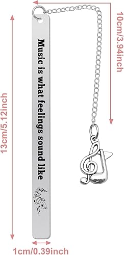 Miniatura 5 de Marcapáginas de música para mujeres y hombres, regalo para profesores de música, estudiantes, músicos, regalo para amantes de la música, regalos