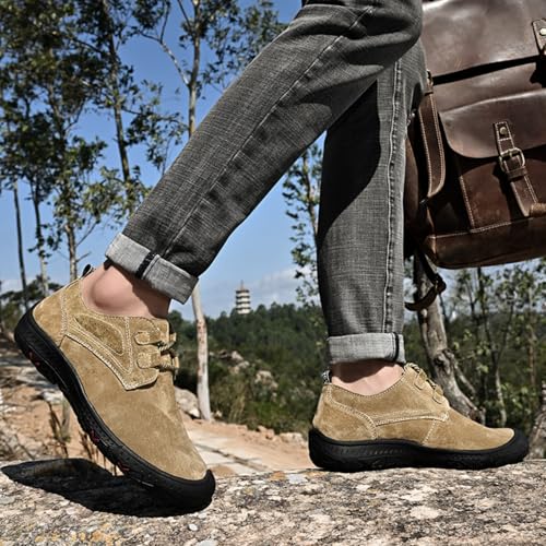 Men's Fashion Outdoor Leather Shoes, Comfortable Trekking Footwear - Perfect for Outdoor Adventures, Nature Walks & Daily Wear4
