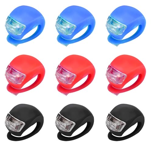 9PCS Cycling Accessories Bike Accessories Kids Kids Bike Accessories Lights for Bicycle Scooter Night Riding