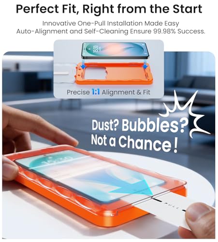 Image of Uyiton for Samsung Galaxy S26 Plus Screen Protector UnBreak-Glass | Ultrasonic Fingerprint Support Auto-Alignment Frame Scratch-Resistant Bubble-Free S26 Plus Screen Protector, 2 Pack