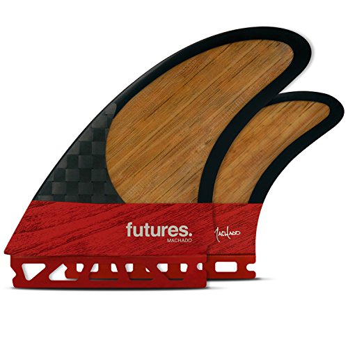 Futures Fins - MACHADO TWIN +1 BLACKSTIX 3.0 THRUSTER - RED