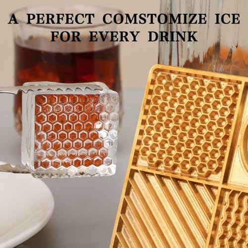 Molde de hielo personalizado con logo en bronce dorado miniatura 2