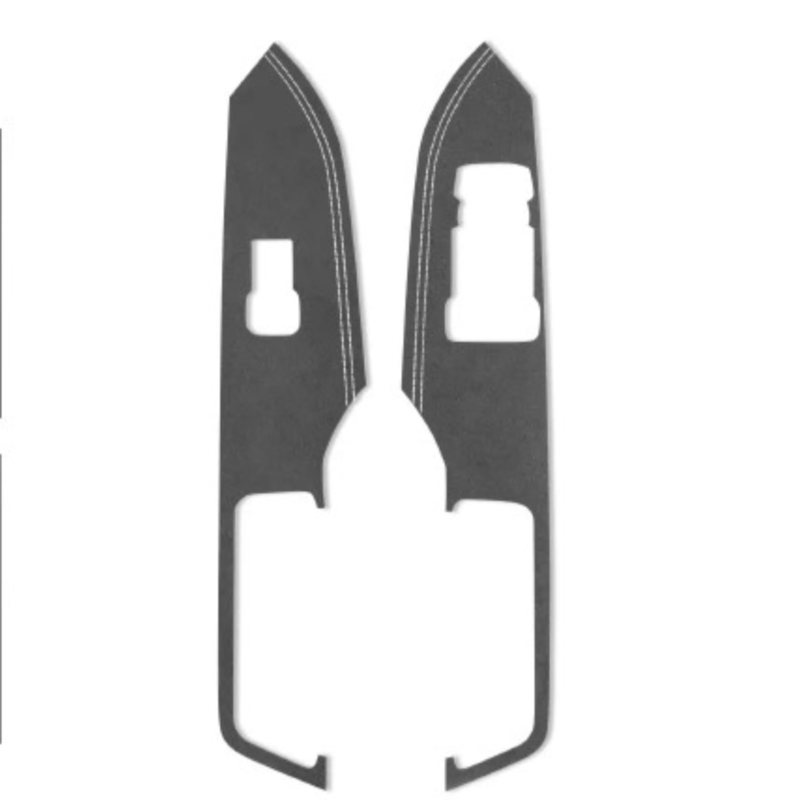 Interior Trim for Mustang 2015-2023 Window Switch Lifter Panel Trim Strips Stickers Car Interior Tuning Accessories Auto Central Inner(A 9002 Black RHD)