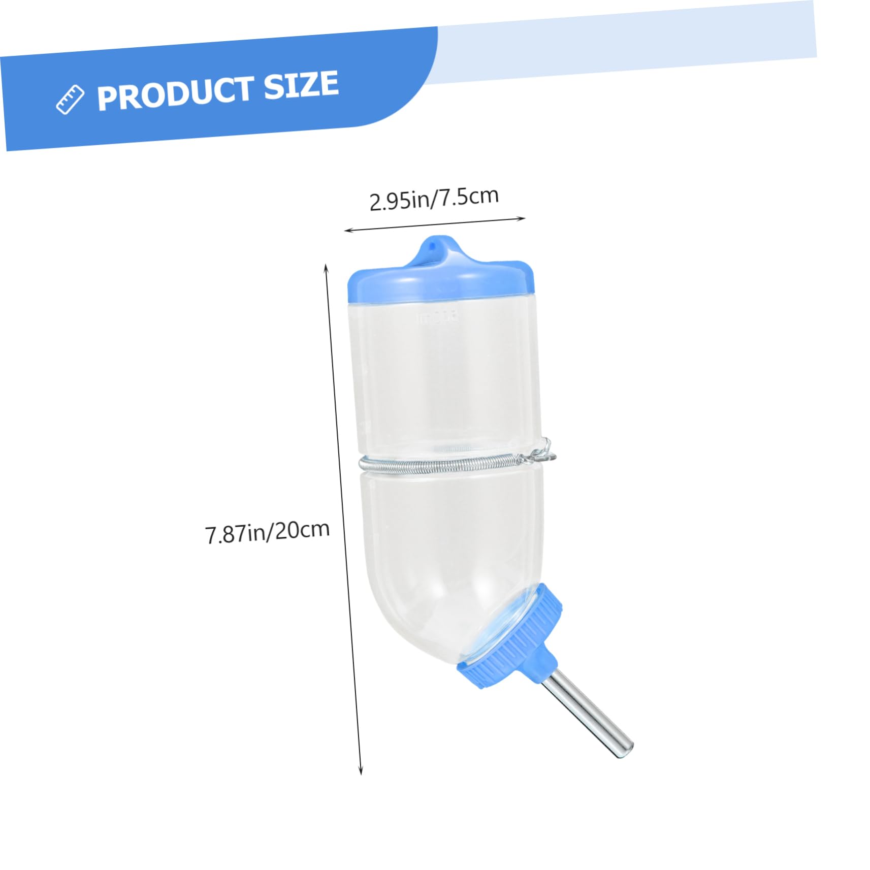 GALPADA Convenient Hamster Waterer Easy Install Water Bottle for Hamsters Gerbils and Pets Leak Design Household Use Water Level Indicator