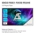 Akia Screens 100 inch Edge Free Fixed Frame Projector Screen 100