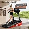 3-in-1 Treadmill,15% Incline Treadmills for Home, Foldable Treadmills with 136 KG Weight Capacity, 3.0HP Quiet Walking Pad Treadmill, Three Touch Screen