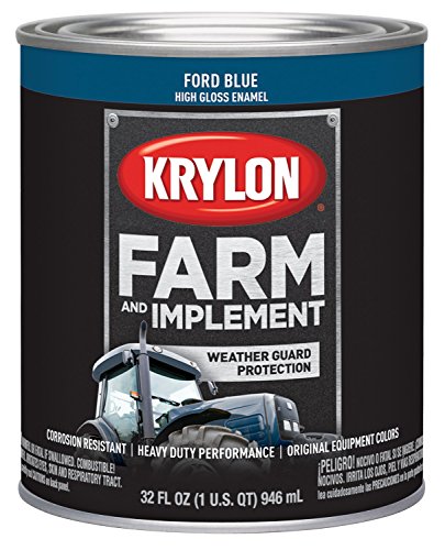 Image of Krylon Farm & Implement Brush On-Paint, High Gloss, Ford Blue, 1 Quart
