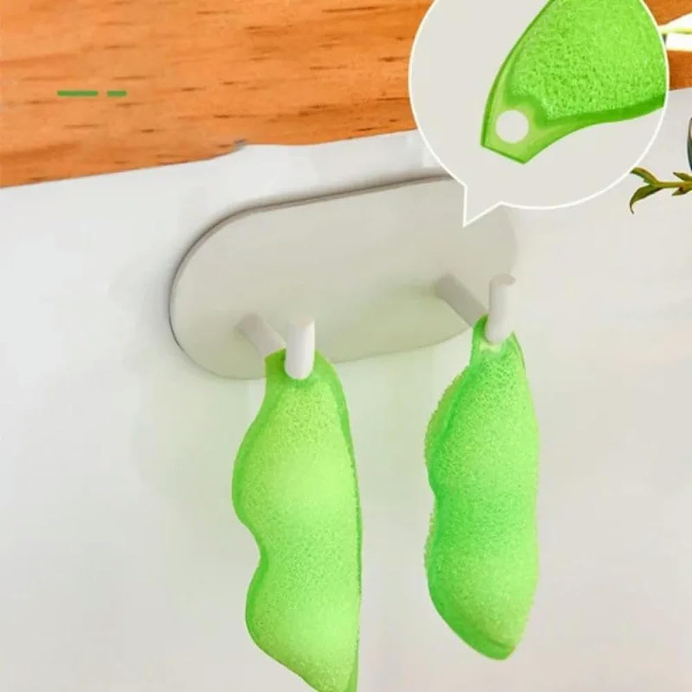 Juego de cepillos de esponja para biberones, herramienta de limpieza flexible para biberones, vasos y copas de vino, reutilizable con agujero para colgar, ideal para contenedores estrechos, 1 paquete