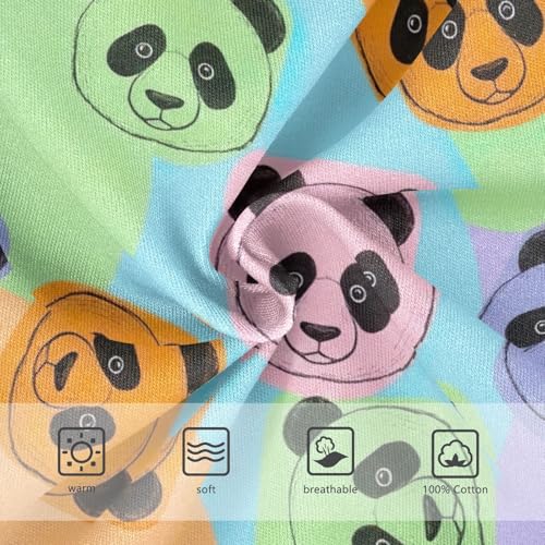 ODAWA Panda Colorful Pastel Tag Free Toddler Briefs Cotton, Toddler Underwear Boys 2T3