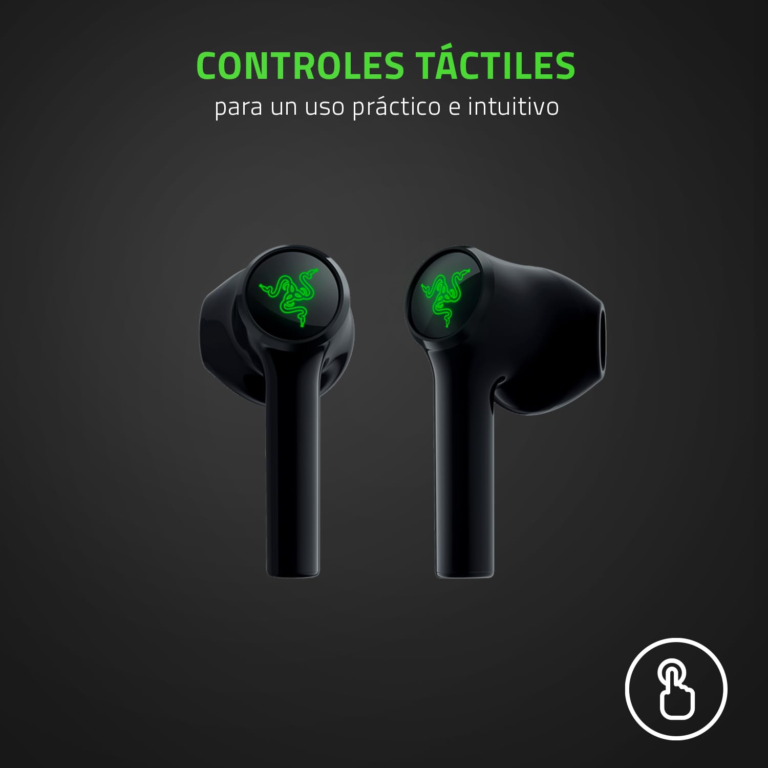 Razer Hammerhead True Wireless X - Auriculares inalámbricos (in-ear, latencia ultrabaja, aplicación móvil, diafragma de 13 mm, Bluetooth 5.2 con emparejamiento automático) Negro
