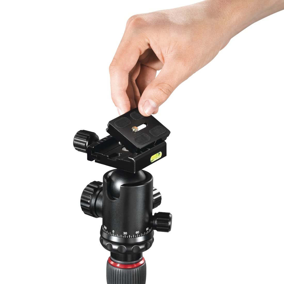 Hama Trépied Appareil Photo 2 en 1 Ramble II Duo (Plaque de Montage Rapide pour Portable, Ultraléger en Carbone, Macrophoto, Monopod ou Tripode, Max. 160 cm, tête sphérique rotative, Sac) Noir