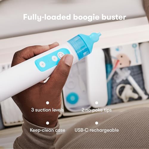 Frida Baby 108C Electric Nosefrida Nasal Aspirator For Baby, Nose Sucker For Baby & Toddler, Nasal Aspirator For Congestion Relief With 3 Suction Levels thumb #2